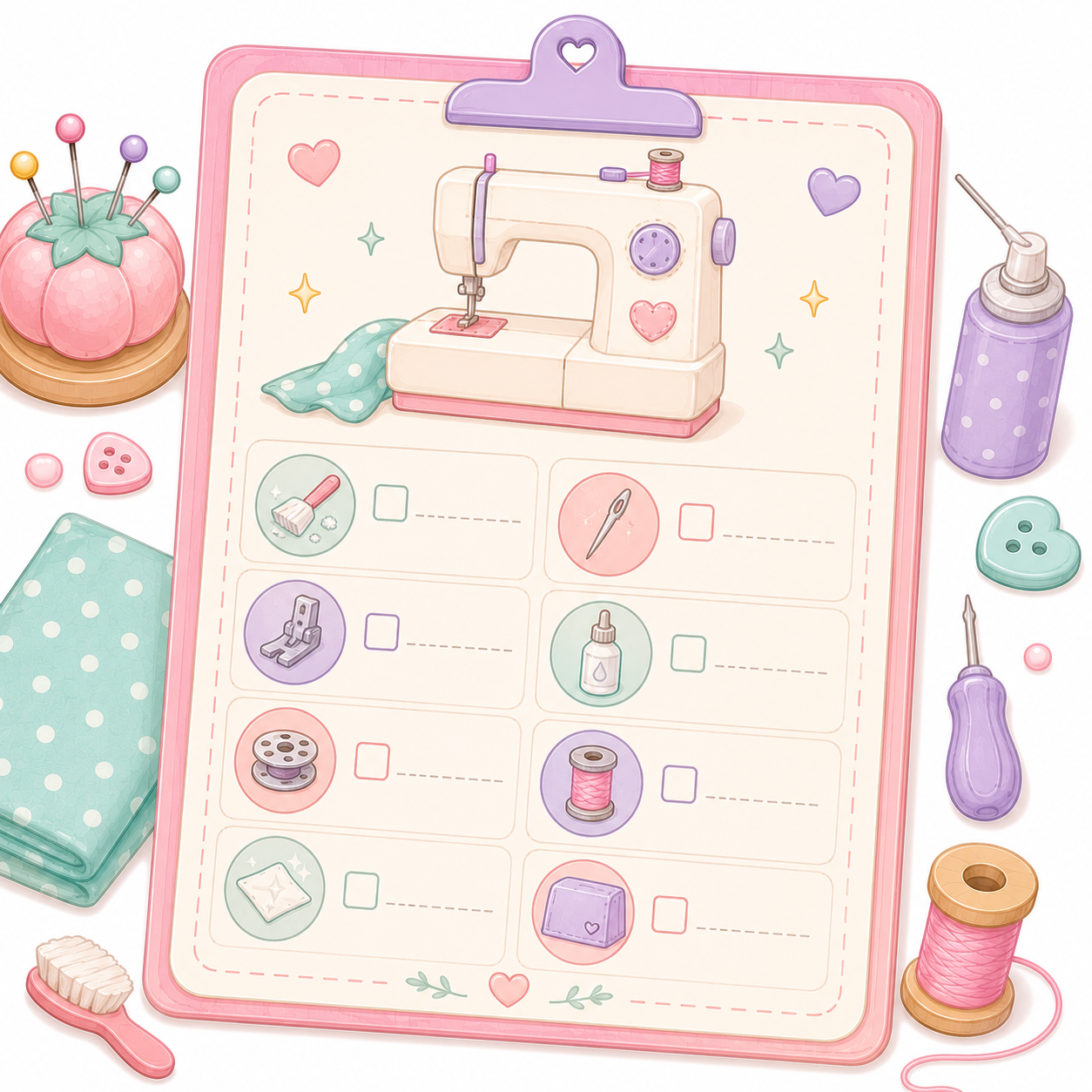 Sewing Machine Care Checklist