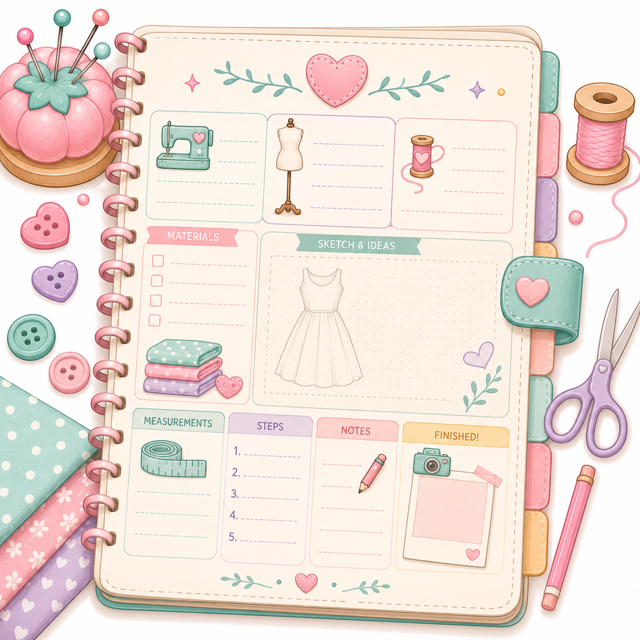 Sewing Project Planner & Journal